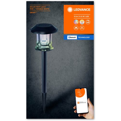 Intelligens napelemes kerti lámpa CCT + RGB IP44 SMART+ BLUETOOTH LEDVANCE
