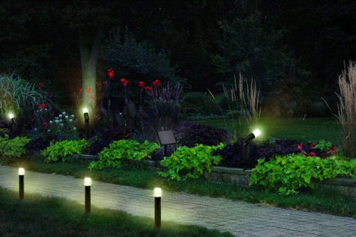 Intelligens napelemes kerti lámpa reflektor RGB+W IP44 SMART+ BLUETOOTH LEDVANCE