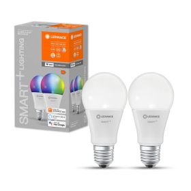   2PAK LED izzó E27 A60 9W 806lm RGBW SMART+ WiFi Dimmelhető Classic LEDVANCE