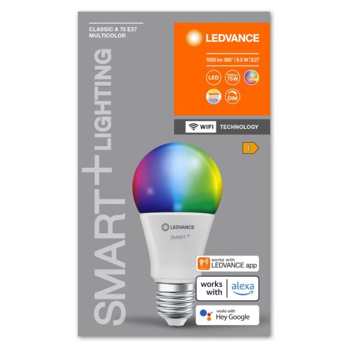 E27 A75 LED izzó 9.5W 1055lm RGBW SMART+ WiFi Dimmelhető Classic LEDVANCE