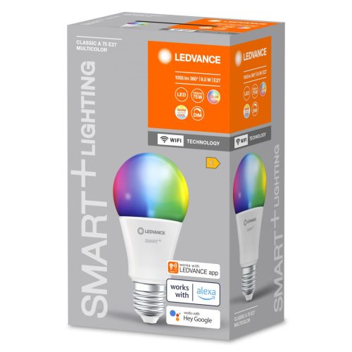 E27 A75 LED izzó 9.5W 1055lm RGBW SMART+ WiFi Dimmelhető Classic LEDVANCE