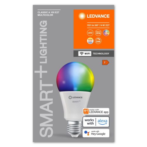 E27 A100 LED izzó 14W 1521lm RGBW SMART+ WiFi Dimmelhető Classic LEDVANCE