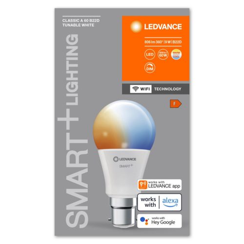 B22d A60 LED izzó 9W 806lm 220° SMART+ WiFi CCT szabályozható Classic LEDVANCE
