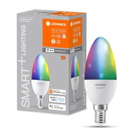   E14 B40 LED izzó 4,9W 470lm RGBW SMART+ WiFi szabályozható gyertya LEDVANCE