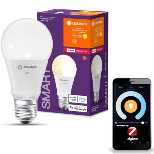 E27 A60 LED izzó 9W 806lm 2700K meleg LEDVANCE SMART+ ZigBee szabályozható