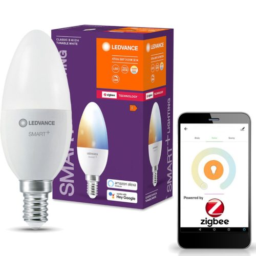 E14 B40 LED izzó 4.9W 470lm CCT LEDVANCE SMART+ ZigBee szabályozható