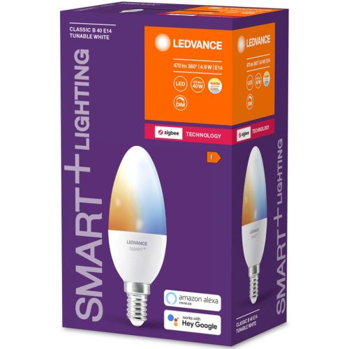 E14 B40 LED izzó 4.9W 470lm CCT LEDVANCE SMART+ ZigBee szabályozható