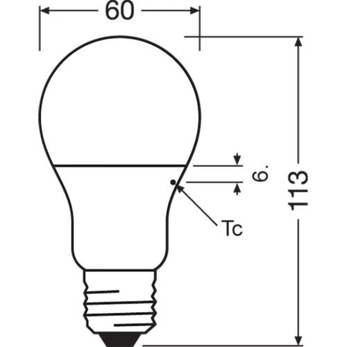 LED izzó E27 A60 8.5W = 60W 806lm 2700K 200° OSRAM ANTIBAKTERIÁLIS