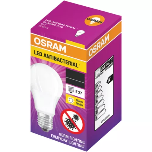 LED izzó E27 A60 10W = 75W 1055lm 2700K 200° OSRAM ANTIBAKTERIALIS