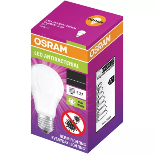 LED izzó E27 A60 13W = 100W 1521lm 4000K Semleges 200° OSRAM ANTIBAKTERIALIS