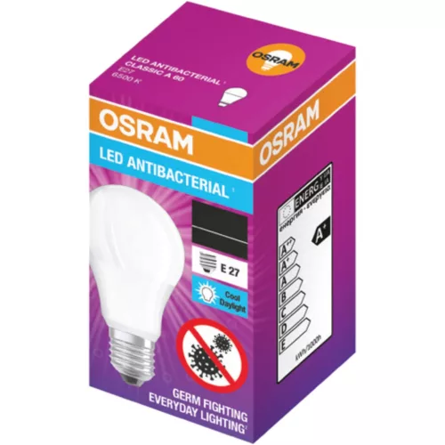 LED izzó E27 A60 13W = 100W 1521lm 6500K Hideg 200° OSRAM ANTIBAKTERIÁLIS
