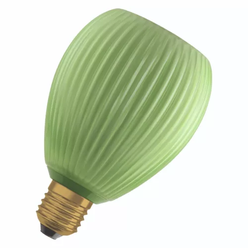 LED izzó E27 ovális 3.5W 300lm 2700K Meleg, dekoratív zöld Osram