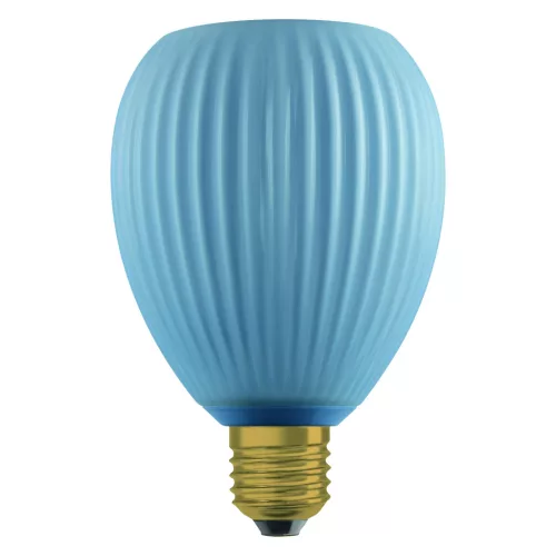 LED izzó E27 ovális 3.5W 300lm 2700K meleg, dekoratív kék Osram