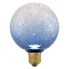 E27 LED izzó, Fagyos gömb alakú, 3,5 W, 300 lm, 2700 K, meleg, dekoratív kék, Osram