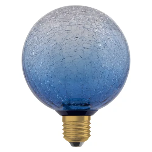 E27 LED izzó, Fagyos gömb alakú, 3,5 W, 300 lm, 2700 K, meleg, dekoratív kék, Osram