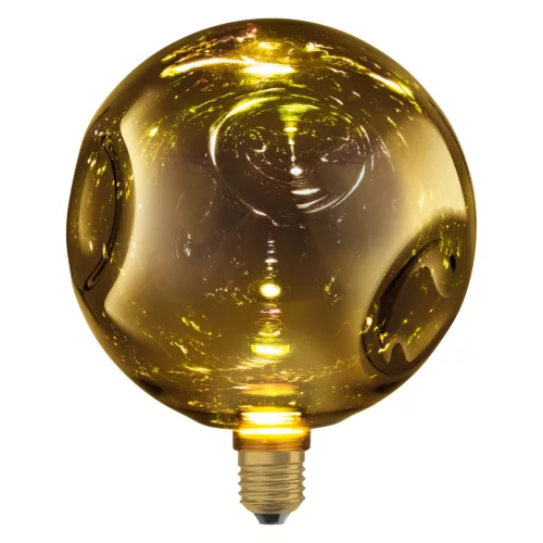 LED izzó E27 gömb alakú 3,5 W 300 lm 2700 K Meleg, dekoratív arany, nagyméretű elektromos üveg Osram
