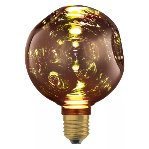 LED izzó E27 gömb alakú 3,5 W 300 lm 2700 K Meleg, dekoratív rózsaszín Elektromos üveg KIS Osram