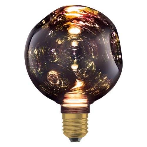 LED izzó E27 gömb alakú 3,5 W 300 lm 2700 K Meleg, dekoratív fekete, elektromos üveg, kicsi Osram