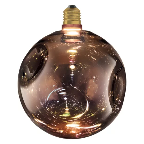 LED izzó E27 gömb alakú 3,5 W 300 lm 2700 K Meleg, dekoratív fekete, nagyméretű ELEKTRÓMÁS ÜVEG Osram