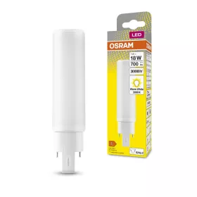   LED fénycső, egyoldalas, G24q-2, 7W = 18W, 700lm, 3000K, meleg, 120°, DULUX LED D/E HF és AC, Osram