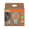 2x LED izzó A60 E27 7.2W = 100W 2700K 1521lm Meleg 300° Izzószálas KLASSZIKUS ENERGIAHATÉKONYSÁG Osram