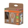 2x LED izzó A60 E27 7.2W = 100W 2700K 1521lm Meleg 300° Izzószálas KLASSZIKUS ENERGIAHATÉKONYSÁG Osram