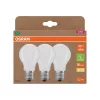 3x LED izzó A60 E27 7.2W = 100W 2700K 1521lm Meleg 300° Izzószálas KLASSZIKUS ENERGIAHATÉKONYSÁG Osram