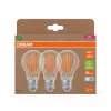 3x LED izzó A60 E27 7.2W = 100W 4000K 1521lm Semleges 320° Izzószálas KLASSZIKUS ENERGIAHATÉKONYSÁG Osram