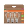 3x LED izzó A60 E27 3.8W = 60W 2700K 806lm Meleg 300° Izzószálas KLASSZIKUS ENERGIAHATÉKONYSÁG Osram