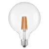 LED izzó G125 gömb alakú E27 7.2W = 100W 2700K 1521lm Meleg 330° Izzószálas KLASSZIKUS ENERGIAHATÉKONYSÁG Osram