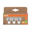 3x LED izzó PAR16 reflektor GU10 2.5W = 50W 450lm 2700K Meleg 100° 180lm/W ENERGIAHATÉKONYSÁG Osram