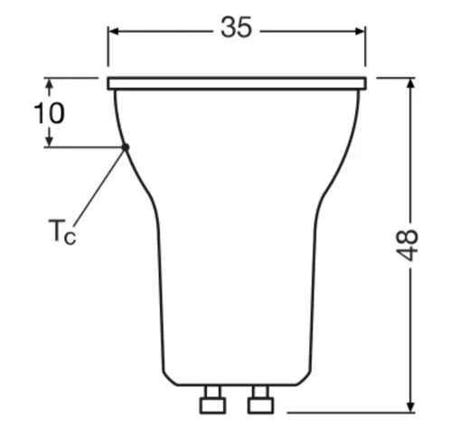 LED izzó PAR11 reflektor GU10 3W = 35W 230lm 2700K Meleg 36° Szabályozható SUPERSTAR Osram