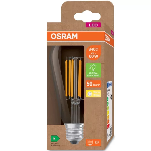 E27 ST64 CL LED izzó 4W = 60W 840lm 3000K 360° OSRAM