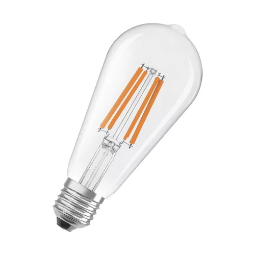 LED izzó ST64 E27 5W = 75W 1055lm 4000K Semleges 330° Izzószálas KLASSZIKUS ENERGIAHATÉKONYSÁG Osram