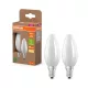 2x LED izzó B35 gyertya E14 2.2W = 40W 470lm 2700K Meleg 330° 214lm/W KLASSZIKUS ENERGIAHATÉKONYSÁG Osram