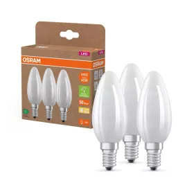   3x LED izzó B35 gyertya E14 2.2W = 40W 470lm 2700K Meleg 330° 214lm/W KLASSZIKUS ENERGIAHATÉKONYSÁG Osram