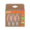 3x LED izzó B35 gyertya E14 2.2W = 40W 470lm 2700K Meleg 330° 214lm/W ENERGIA CLASSIC EFFICIENCY Osram