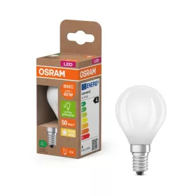   LED izzó P45 gömb alakú E14 3.8W = 60W 806lm 2700K Meleg 330° 213lm/W ENERGY CLASSIC EFFICIENCY Osram
