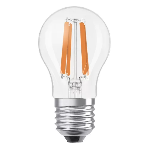 LED izzó P45 gömb alakú E27 1.2W = 25W 255lm 2700K Meleg 330° 213lm/W ENERGY CLASSIC EFFICIENCY Osram