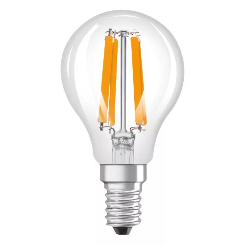 LED izzó P45 gömb alakú E14 1.2W = 25W 255lm 4000K Semleges 330° 213lm/W ENERGY CLASSIC EFFICIENCY Osram