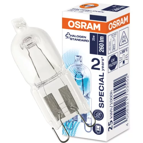 Halogén izzó G9 kapszula 25W 260LM 230V OSRAM sütőhöz