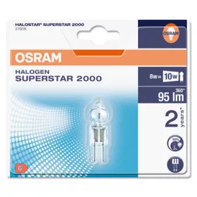   2x LED halogén izzó G4 8W = 10W 95lm 2700K Meleg 100CRI 360° 12V OSRAM HALOSTAR Szabályozható