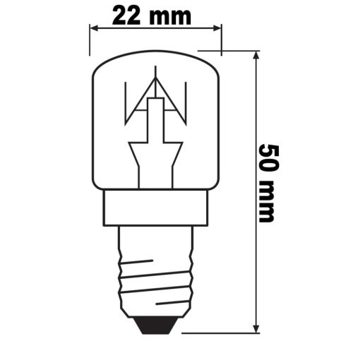 Halogén izzó E14 15W 85LM 230V SPECIAL OVEN T OSRAM Sütőhöz