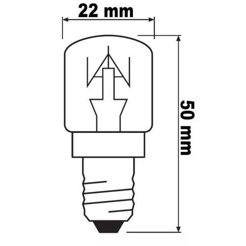 Halogén izzó E14 15W 85LM 230V SPECIAL OVEN T OSRAM Sütőhöz