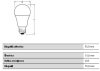 E27 A40 LED izzó 4.9W = 40W 470lm 2700K  200° OSRAM