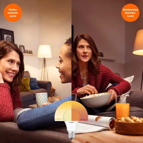 E14 P45 LED izzó 4.5W = 40W 470lm 2700K meleg 300° OSRAM Superstar izzószál szabályozható