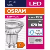 GU10 LED izzó 6.9W = 49W 620lm 6500K hideg 120° OSRAM érték
