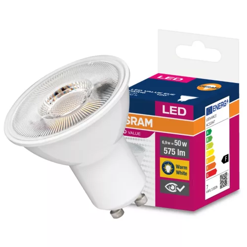 GU10 LED izzó 6.9W = 50W 575lm 2700K 120° OSRAM