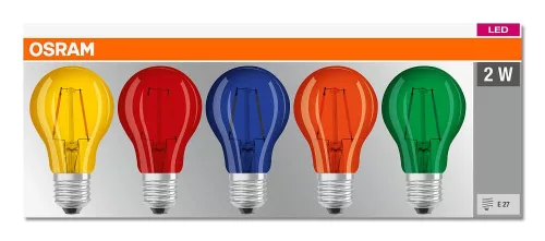 5db LED izzó E27 A60 2W 235lm 2700K  300° Izzószál OSRAM