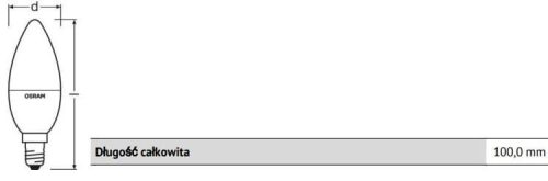E14 B35 LED izzó 4,5W = 25W 250lm RGBW 180° OSRAM Star + TÁVIRÁNYÍTÓ